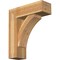 Ekena Millwork Thorton Block Rough Sawn Bracket w/ Offset Brace, Western Red Cedar, 8"W x 24"D x 28"H BKT0806X24X28THR05RWR - alternate 1